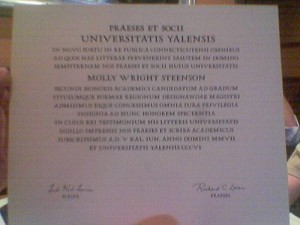 The proof. I graduated!